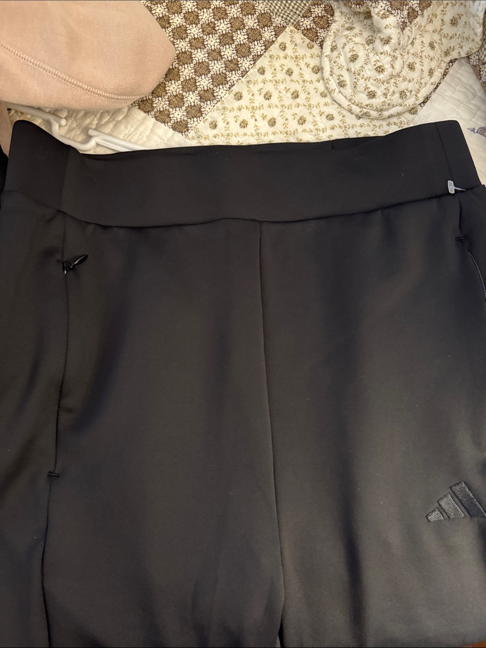 adidas Black Women's Athletic Shorts with Subtle Logo